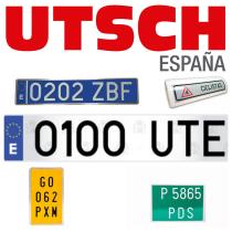 Placas de Matrícula de Aluminio  Utsch España -