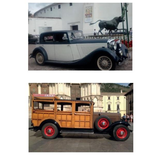 9 Bentley Saloon de 1933 y 10 Ford B Station