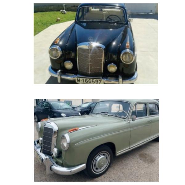 27 Mercedes Ponton de 1957 y 28 Mercedes Ponton Sedande 1959