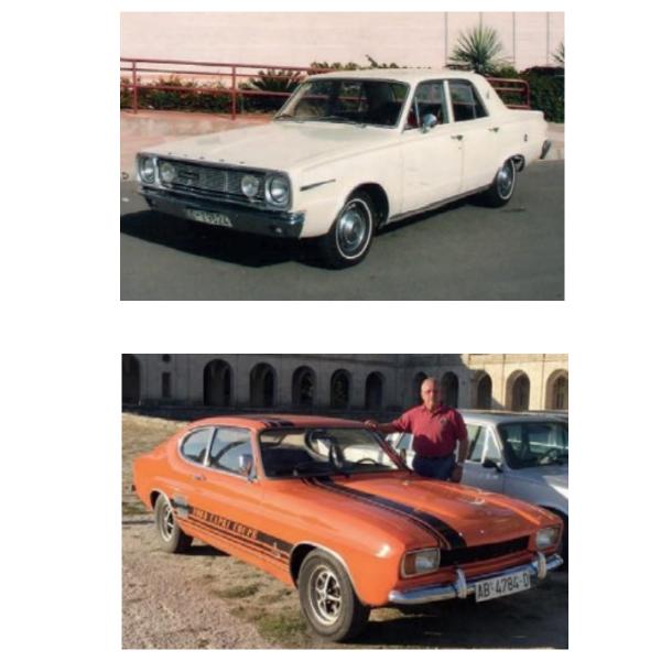 31 Dodge Dart de 1967 y 32 Ford Capri 2.3 de 1968