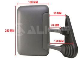 Alkar 6102972 - RETROVISOR DCH.COMP. ,MANUAL,CONVEXO,BRAZO C
