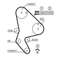 Gates 5524XS - CORREA DISTRIBUCION 5524XS 40967X1 GATES