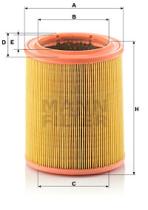 Mann Filter C1472 - FILTRO AIRE CAR