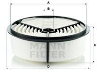 Mann Filter C2262 - FILTRO AIRE CAR