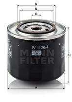 Mann Filter W1126 - FILTRO ACEITE