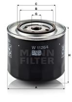 Mann Filter W1126 - FILTRO ACEITE CAR+INDUSTRY