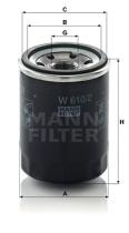 Mann Filter W6102 - FILTRO ACEITE