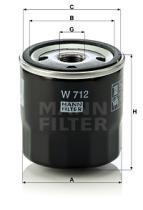 Mann Filter W712 - FILTRO ACEITE
