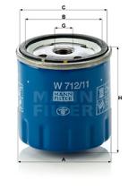 Mann Filter W71211 - FILTRO ACEITE