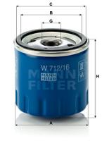 Mann Filter W71216 - FILTRO ACEITE