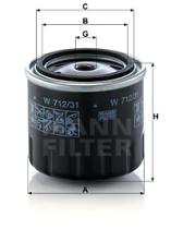 Mann Filter W71231 - FILTRO ACEITE