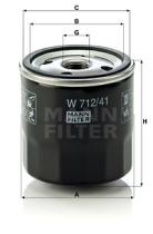 Mann Filter W71241 - FILTRO ACEITE CAR