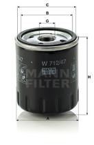Mann Filter W71247 - FILTRO ACEITE CAR