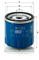 Mann Filter W7129 - FILTRO ACEITE CAR+INDUSTRY