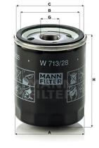 Mann Filter W71328 - FILTRO ACEITE CAR