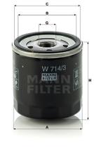 Mann Filter W7143 - FILTRO ACEITE ALL SEGMENTS
