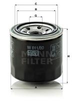 Mann Filter W81180 - FILTRO ACEITE