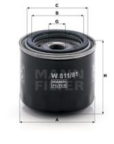 Mann Filter W81181 - Filtro De Aceite Calidad Original