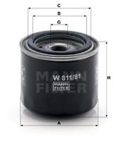 Mann Filter W81181 - FILTRO ACEITE CAR+INDUSTRY