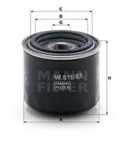 Mann Filter W81183 - FILTRO ACEITE CAR
