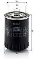 Mann Filter W8301 - FILTRO ACEITE