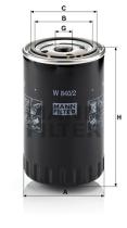 Mann Filter W8402 - FILTRO ACEITE CAR