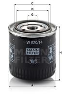 Mann Filter W92014 - FILTRO ACEITE