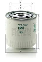 Mann Filter W92021 - FILTRO ACEITE ALL SEGMENTS
