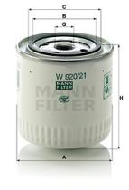 Mann Filter W92021 - FILTRO ACEITE