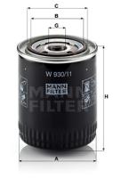 Mann Filter W93011 - FILTRO ACEITE