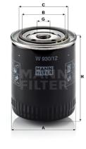 Mann Filter W93012 - FILTRO ACEITE CAR
