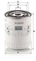 Mann Filter W93020 - FILTRO ACEITE