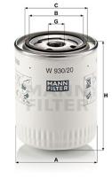 Mann Filter W93020 - FILTRO ACEITE CAR+INDUSTRY