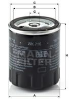 Mann Filter WK716 - FILTRO COMBUSTIBLE ALL SEGMENTS