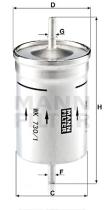 Mann Filter WK7301 - FILTRO COMBUSTIBLE CAR