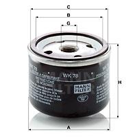 Mann Filter WK78 - FILTRO COMBUSTIBLE INDUSTRY