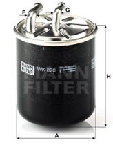 Mann Filter WK820 - FILTRO COMBUSTIBLE CAR