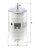 Mann Filter WK831 - [*]FILTRO COMBUSTIBLE