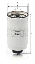 Mann Filter WK880 - FILTRO COMBUSTIBLE