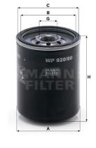 Mann Filter WP92080 - FILTRO ACEITE