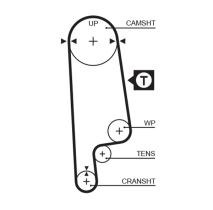 Gates 5232XS - CORREA DISTRIBUCION 5232XS 76106X24 GATES