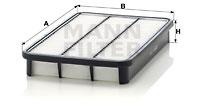 Mann Filter C3145 - FILTRO AIRE CAR