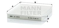 Mann Filter CU2043 - [*]FILTRO HABITACULO