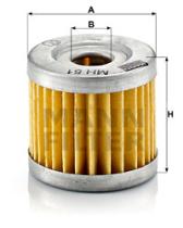 Mann Filter MH51 - FILTRO ACEITE CAR