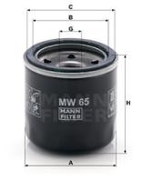 Mann Filter MW65 - FILTRO ACEITE CAR