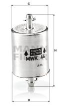 Mann Filter MWK44 - FILTRO COMBUSTIBLE CAR
