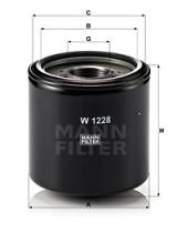 Mann Filter W1228 - FILTRO ACEITE TRUCK