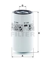 Mann Filter W1268 - FILTRO ACEITE