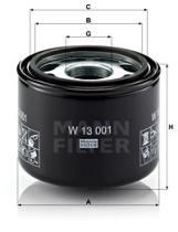 Mann Filter W13001 - FILTRO ACEITE