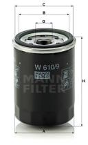 Mann Filter W6109 - Filtro De Aceite Calidad Original